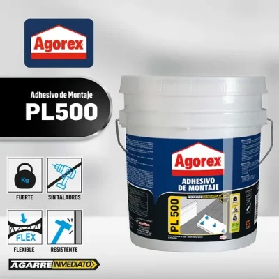 ADHESIVO MONTAJE-6X1GLN AGOREX PL500