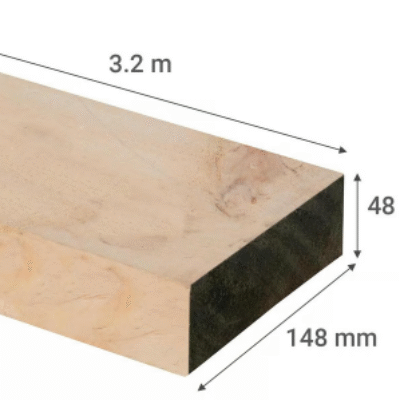 PINO BRUTO IMPREGNADO-2X6″ 3,2M