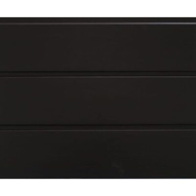 SIDING METAL BLACK – 385X16MM 3,8M