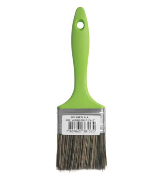 BROCHA ECONOMICA-VERDE 2 1/2"