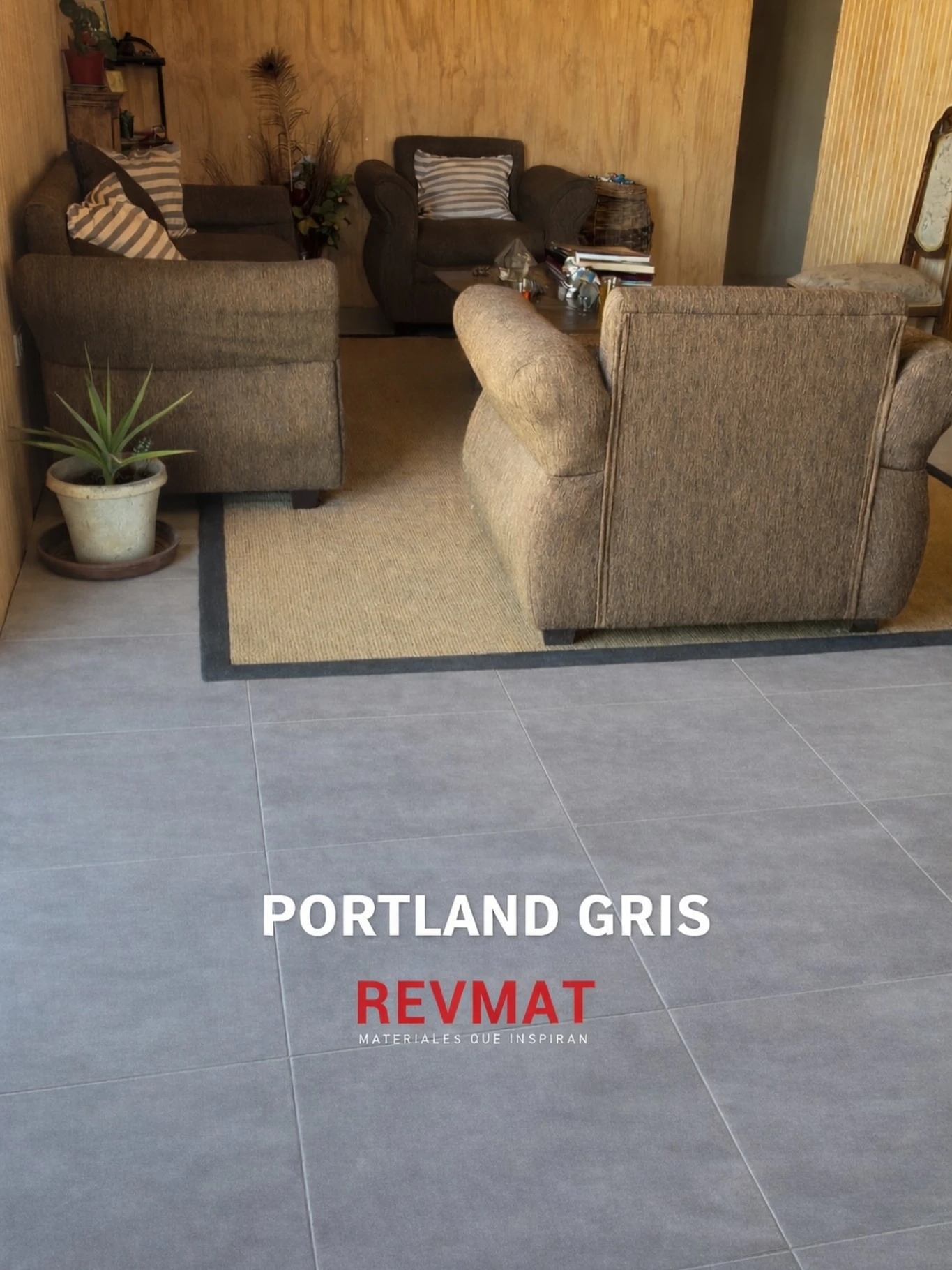 Proyecto con aplicación Cerámica Portland Gris