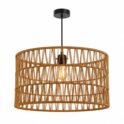 LAMPARA COLGANTE  YUTE – + AMPOLLETA VINTAGE