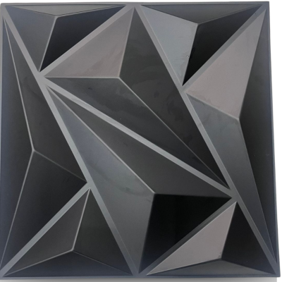 LAMINA PVC 3D MATTE BLACK – 50X50CM | PRECIO POR UNIDAD | 4 LAMINAS RINDEN 1M2
