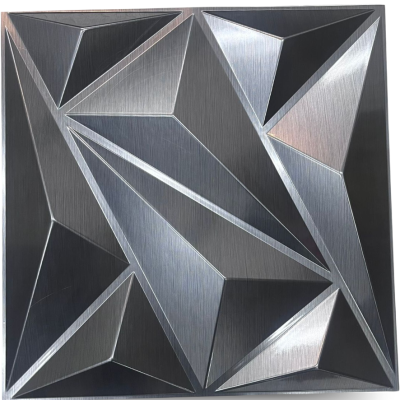 LAMINA PVC 4D SILVER – 50X50CM | PRECIO POR UNIDAD | 4 LAMINAS RINDEN 1M2